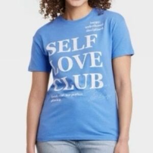 Grayson Threads Blue Self Love Club' Tee - NWT - Large